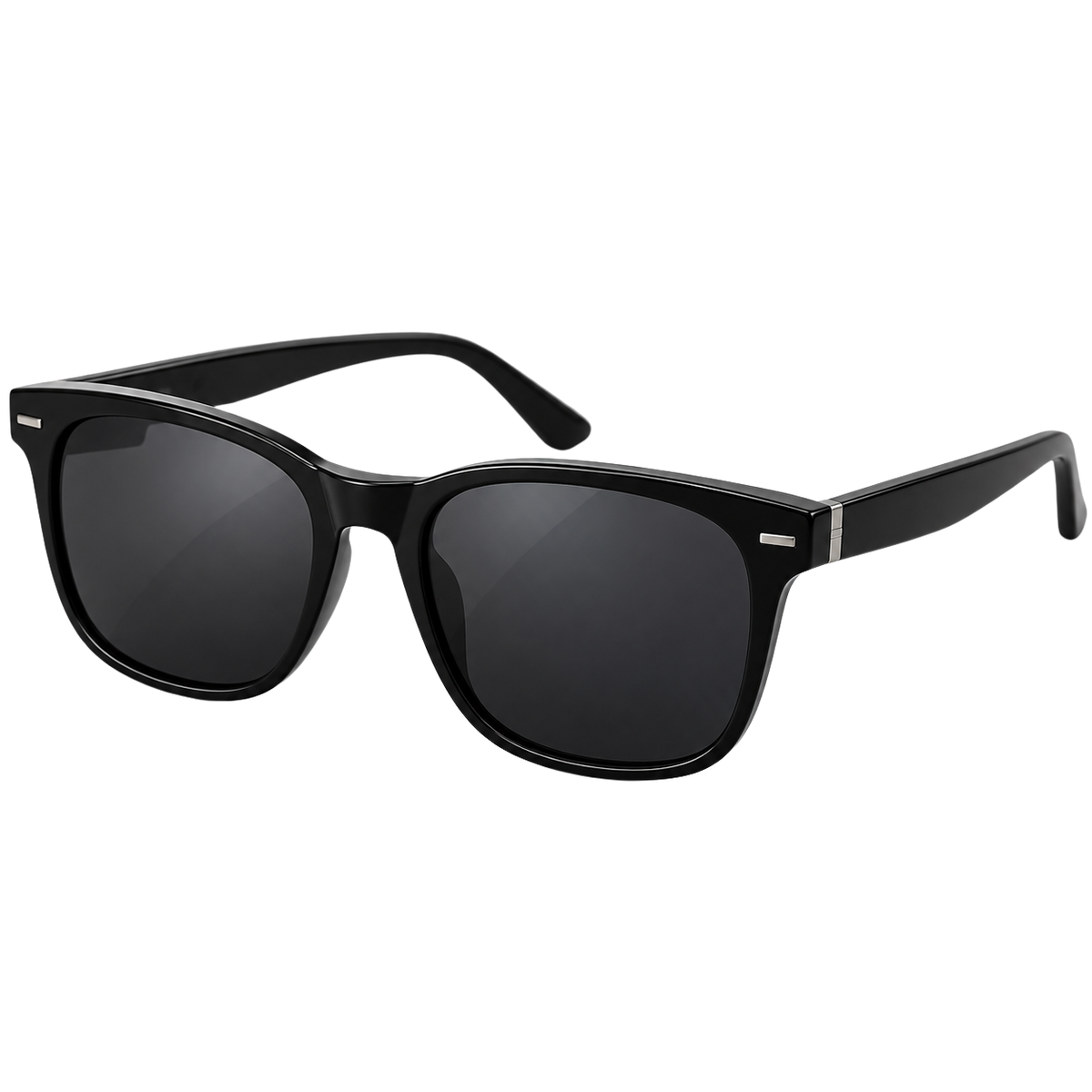 Premium Classic Acetate Sunglasses – Glossy Black | QUENSLAUREN