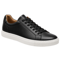 Premium Minimalist Leather Trainers – Classic Black | QUENSLAUREN