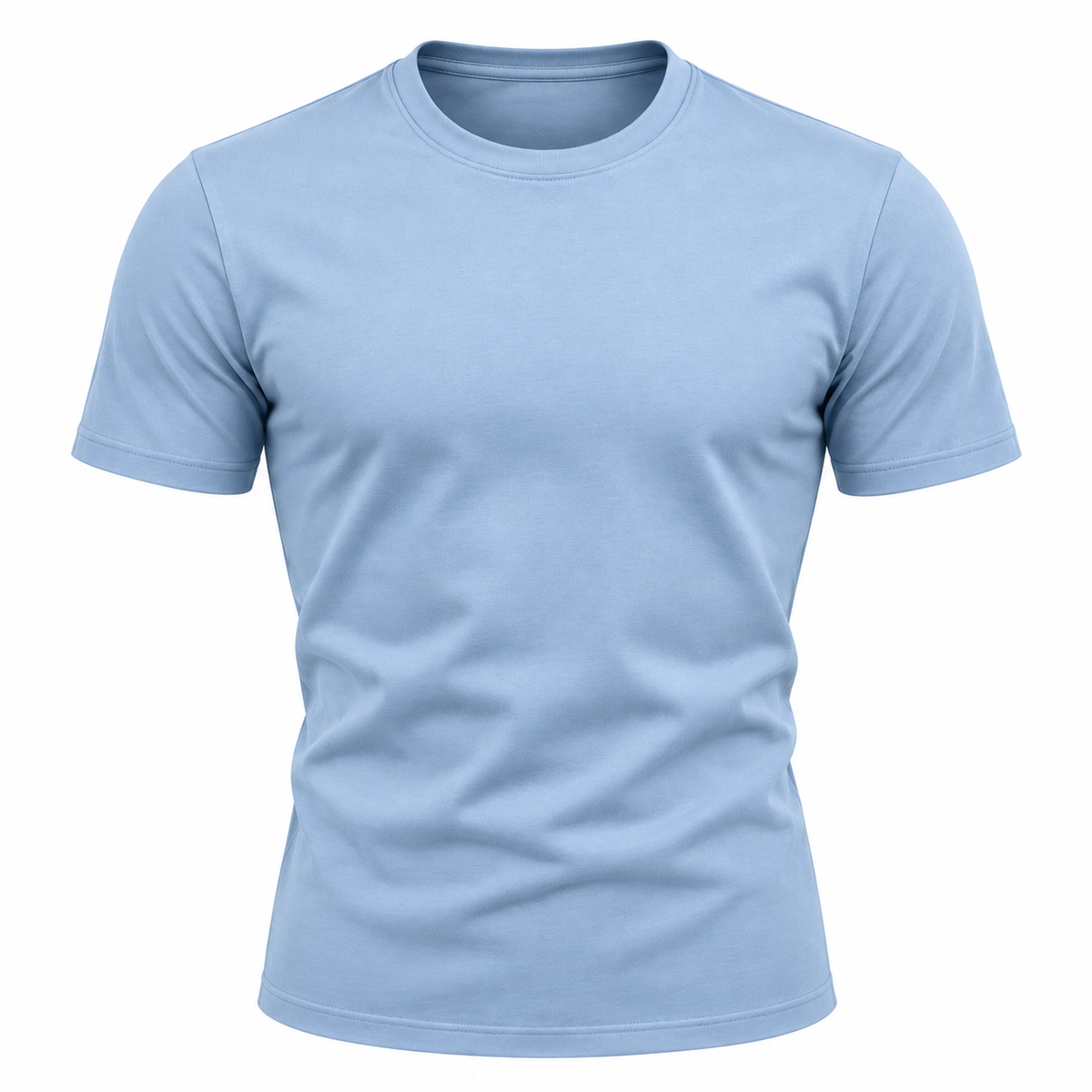 Premium Essential Cotton T-Shirt – Sky Blue | QUENSLAUREN