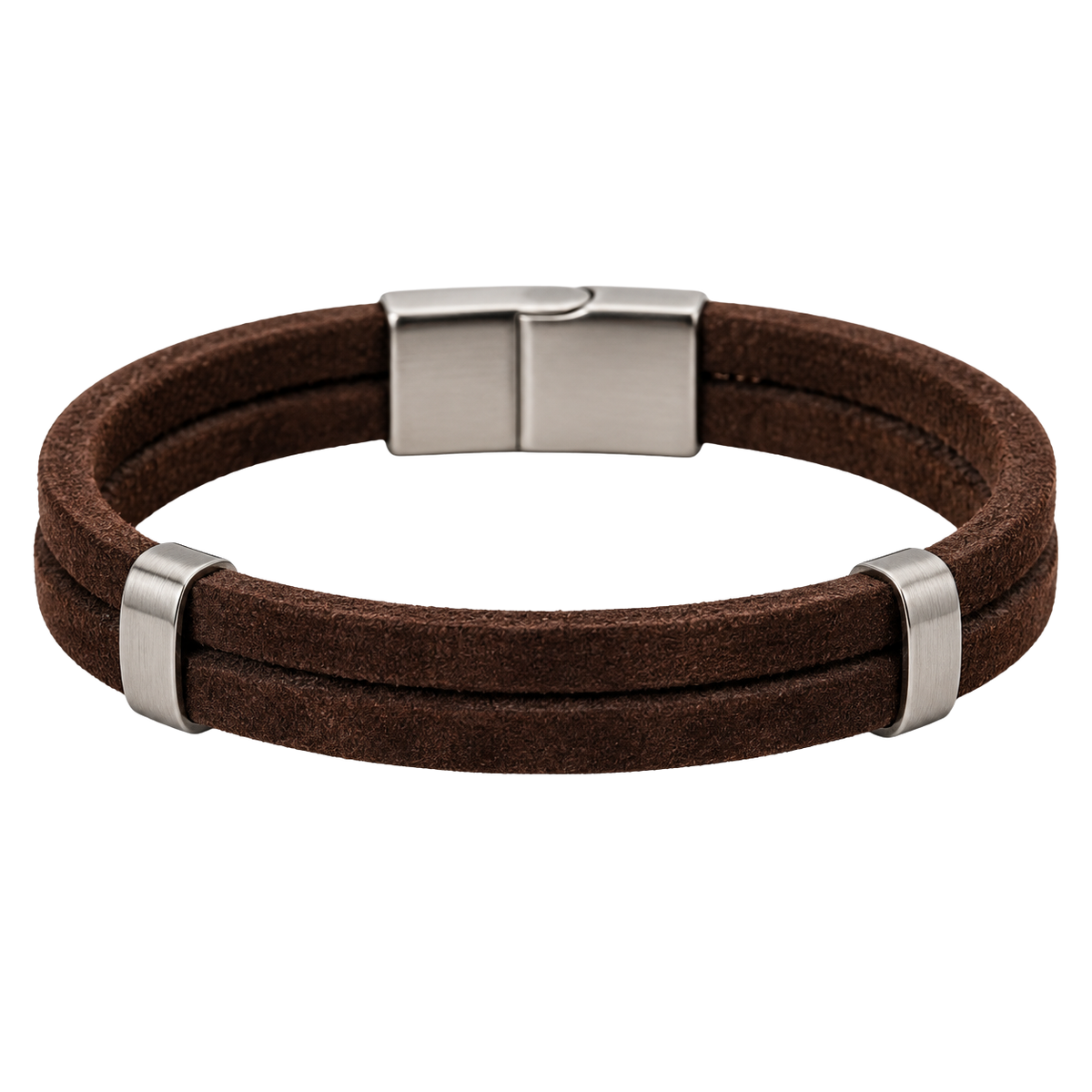 Premium Double Wrap Suede Bracelet – Chocolate Brown | QUENSLAUREN